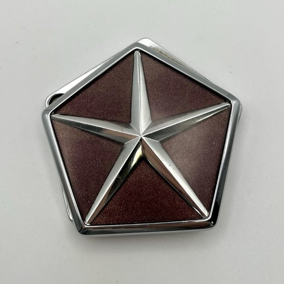 Vintage Chrysler Pentastar Flip Trunk Lock Emblem Badge 1980s–1990s OEM - Picture 1 of 8